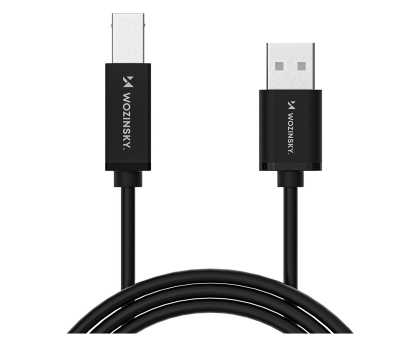 Kabel Wozinsky Kabel USB-B USB-A 480Mb/s 2m czarny WKDDY3S